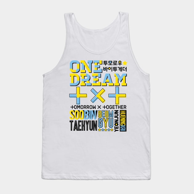 TXT Font Collage Tank Top by skeletonvenus